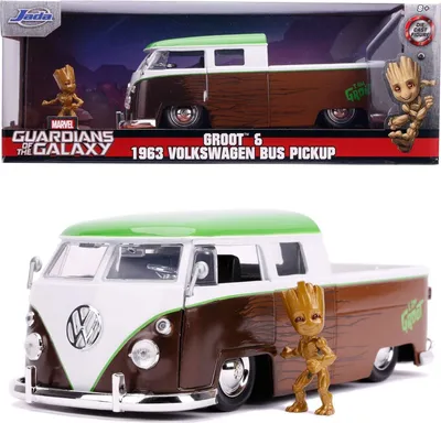 Produktbild von Jada Toys 253225013 - Marvel Guardians of the Galaxy 1962 VW Bus 1, 1:24 - Modellauto
