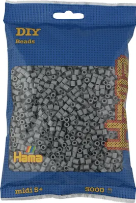 Produktbild von 3000 Hama Midi Bügelperlen - Grau