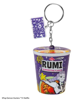 Produktbild von KPop Demon Hunters Squishy Schlüsselanhänger Rumi Superstar Flavor Noodles
