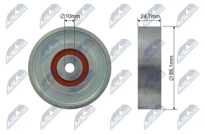 Produktbild von NTY RNK-TY-040 Spannrolle Keilrippenriemen 88mm für TOYOTA Yaris Schrägheck (P9) Yaris Schrägheck (P1)