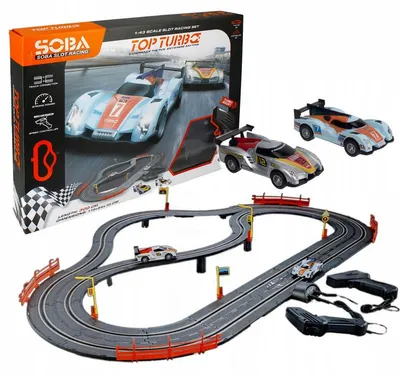 Produktbild von Norimpex Rennbahn mit 2 Autos, USB-Ladung, 2 Controller
