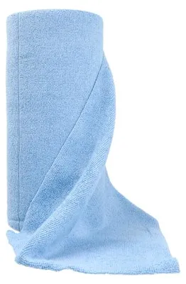 Produktbild von Microfasertücher auf Rolle 30 cm x 30 cm blau 50 Tücher