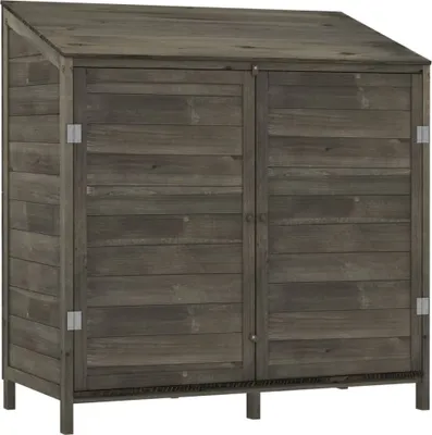 Immagine prodotto di Capanno da Giardino Antracite 102x52x112cm Legno Massello Abete
