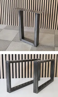 Obrázek produktu pro Noha ke stolu DMBAU SIMPLE Šířka-50 cm profil 40/20 LOFT Výška 50 cm, Stolové podnože Set 2ks Černá, Nohy na konferenční stolek