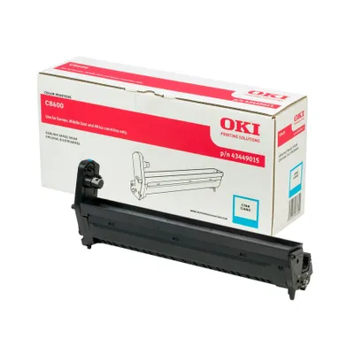 Produktbild von OKI Cyan Drum for C8600, Original, OKI C8600, C8800, 20000 Seiten, Laserdrucken, Cyan, Cyan