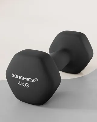 Produktbild von SONGMICS Hanteln, 2er Set, 2 x 4 kg, Hantelset, Kurzhanteln, Krafttraining