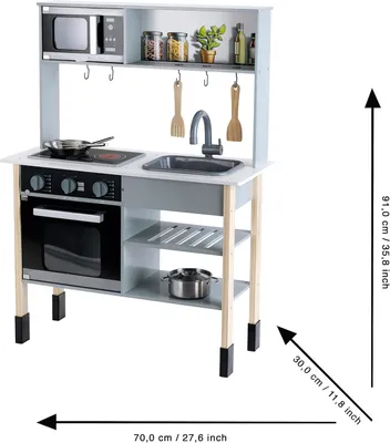 Image de Cuisine modulaire - Cuisine extérieure pour enfants - Cuisine de jeu pour le jardin - Ensemble de cuisine pour enfants - Inclut une plaque de cuisson