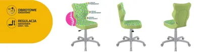 Zdjęcie produktu dla Krzesło Wzrostowe Dla Dzieci I Młodzieży, Ergonomiczne Krzesło Do Biurka, Dla Osób O Wzroście 146-176 Cm, Kolor: Szary, Model: Storia 29