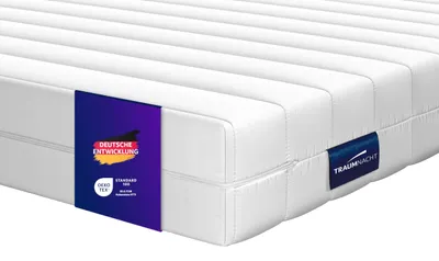 Produktbild von Traumnacht Basic 2 in 1 Duo Kaltschaummatratze orthopädisch 100x200 cm | H2/H3 | 7-Zonen ergonomisch |   | 17 cm Höhe | Deutscher Qualitätsstandard
