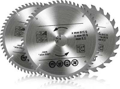 Zdjęcie produktu dla Brzeszczot tarczowy 210 x 30 mm, 24 zęby, 48 zębów, 60 zębów, TCT – metalowy brzeszczot do cięcia drewna, metalu i aluminium