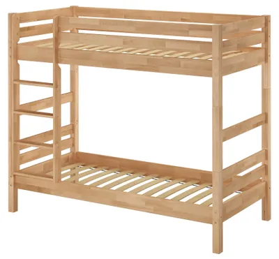 Produktbild von Etagenbett für Erwachsene Stockbett Buche massiv 90x200 Hochbett Zubehör wählbar V-60.17-09Federleisten