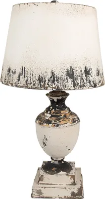 Produktbild von Clayre & Eef Tischlampe Ø 32x60 cm Beige Holz