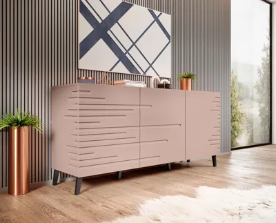 Produktbild von Kommode Sideboard NOVA rosa 4-türige kommode 155cm breit