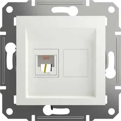 Produktbild von Schneider Electric ASFORA RJ11-Telefondose 1-Fach UP weiss EPH4170121D
