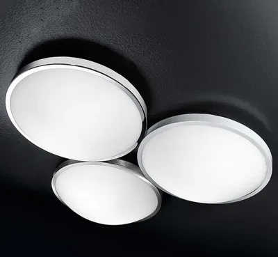Produktbild von Fabas Luce LED Deckenleuchte Plaza Ø400mm 24W Warmweiß Weiß,  Italy