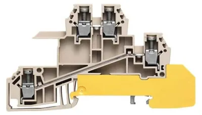 Productafbeelding van Weidmüller WDL 2.5/S/L/L/PE, verdeelrail voor montage op din-rail, 2,5 mm², artikelnummer 1031100000