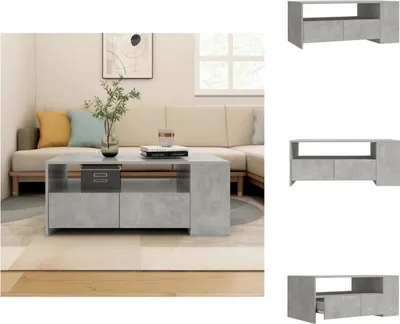Produktbild von vidaXL Couchtisch Betongrau 102x55x42 cm Holzwerkstoff -  Couchtische
