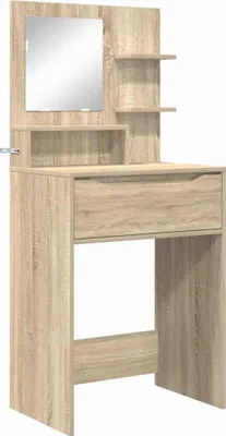 Zdjęcie produktu dla Toaletki do sypialni z szufladą Dąb Sonoma 80 x 39,6 x 135 cm