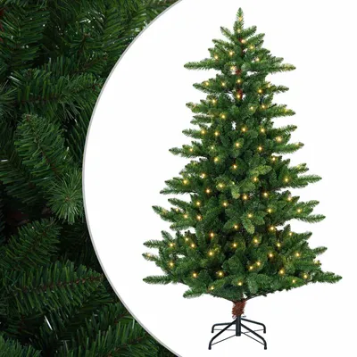 Imagen del producto de vidaXL Árbol de Navidad artificial, 120 cm, 150 LEDs, luz cálida blanca