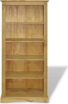 Image de vidaXL Bibliothèque avec 5 étagères style mexicain pin corona 81x29x170 cm