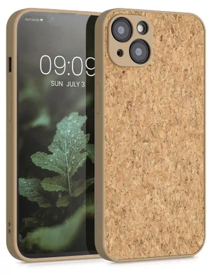 Produktbild von kwmobile Hülle kompatibel mit Apple iPhone 13 - Kork Handyhülle Cover - Schutzhülle TPU Case in Hellbraun