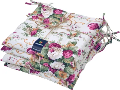 Produktbild von AMPO Sitzkissen Stuhlauflage Stuhlkissen Auflage 4er Set Kissen Sitzpolster 36x36 cm