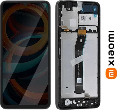 Zdjęcie produktu dla Xiaomi, oryginalny kompletny wyświetlacz Redmi A3 LCD z obudową, czarny