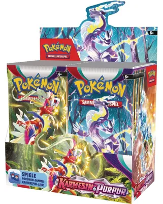 Produktbild von Pokémon Sammelkarten|Pokémon|Amigo Pokémon-Sammelkartenspiel: Boosterpack Karmesin & Purpur