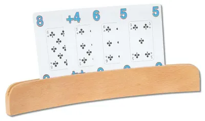 Produktbild von Kartenhalter aus Holz 35 cm für Spielkarten und Lernkarten