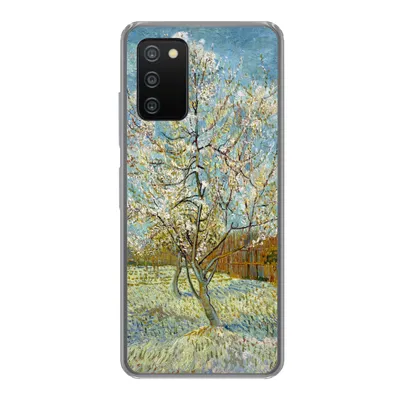 Produktbild von MuchoWow® Handyhülle Schutzhülle Hülle für Samsung Galaxy A03s Blühender Pfirsichbaum - Vincent van Gogh Silikon Softcase Handy Hülle - Schutz