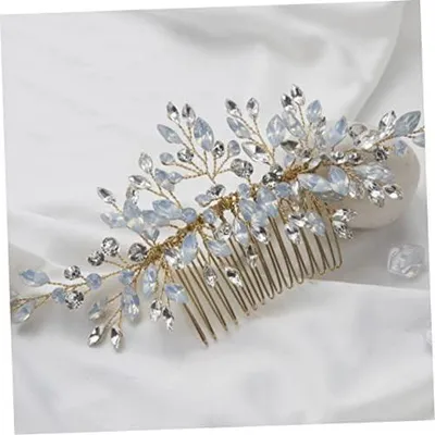 Produktbild von Brautkamm mit Strasssteinen, Hochzeitshaarschmuck und Haaraccessoire für Damen
