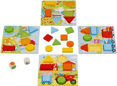 Produktbild von Farbwürfelspiel Geometrische Formen
