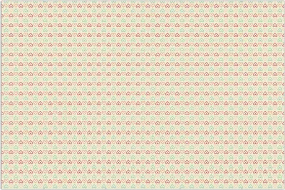 Produktbild von Wallario Wandbild Muster Herzen in rot, gelb und grün, symmetrisch angeordent, Größe: 61 x 91,5 cm, Poster mit rahmenlosen Bildhalter