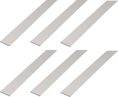 Produktbild von Alberts 6 x Flachstange, Aluminium, silberfarbig eloxiert, 40 x 2 mm, Länge 1 m