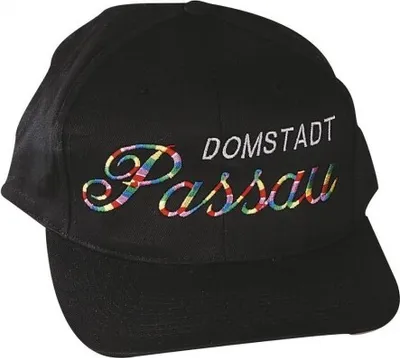Produktbild von Baseballcap mit Einstickung - Domstadt Passau - 68022 schwarz