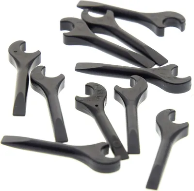 Image de 10x Lego Figurines Outils Vis Clé noir SW 45100 4006