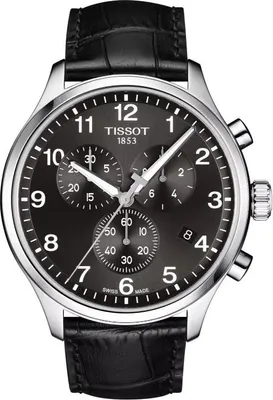 Produktbild von Tissot Chrono XL Classic 45 mm schwarzes Zifferblatt Quarz