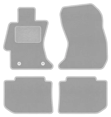 Obrázek produktu pro Velurové autokoberce pro: Subaru Impreza IV 2011-2016 (hatchback/sedan) – sada 4 ks, šedé, na míru – Wielganizator OSLO
