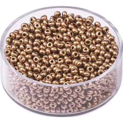 Produktbild von KNORR PRANDELL 213118770 Bö Rocailles Ø 25 mm Glas rotgoldfarben