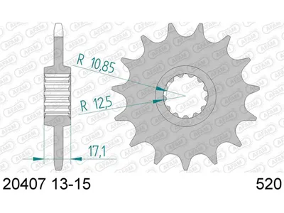 Produktbild von Afam Ritzel 520 15Z Standard