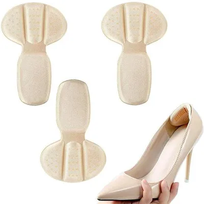 Produktbild von Hinterkante von Hüftkissen, selbstklebende Mesh-Hakengriffe für Schuhsohlen, herstellbare Schuhbeschützer für Frauen und Männer, Anti-Blasen-Schuhschläuche