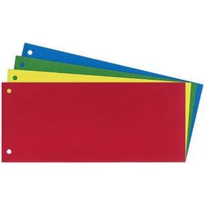 Produktbild von BüroTIPP Trennstreifen RC BT1699 rot 10,5 x 24 cm gelocht 190 g - Packung à 100