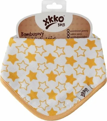 Obrázok produktu pre XKKO BMB - Slintáčik/Šatka, Little Stars Orange (1ks)