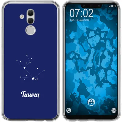 Produktbild von PhoneNatic Case kompatibel mit Huawei Mate 20 Lite Silikon-Hülle SternzeichenTaurus M8