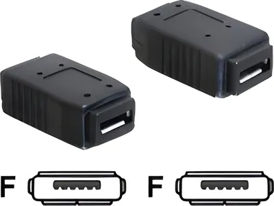 Image de DELOCK Adaptateur USB micro-A+B femelle vers USB micro-A+B femelle