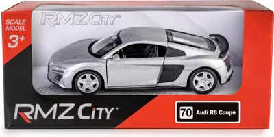 Zdjęcie produktu dla RMZ City Audi R8 2019 srebrny w skali 1:36