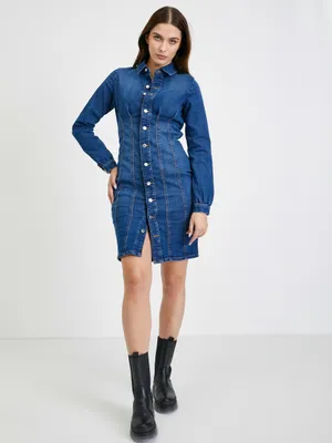 Produktbild von Blaues Denim-Hemdkleid ORSAY