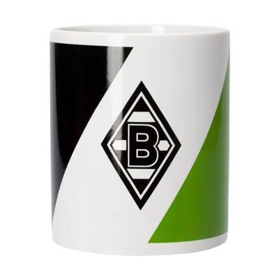 Produktbild von VfL Borussia Mönchengladbach Tasse „Schrägstreifen"