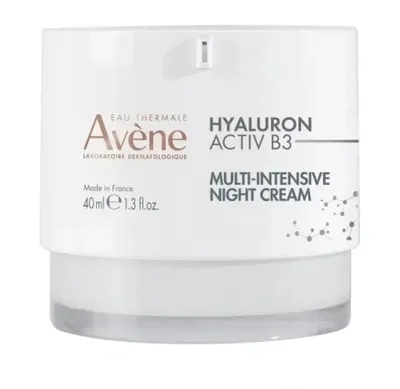 Zdjęcie produktu dla Avene Hyaluron Activ B3, Krem na noc, Kobiety, Skóra uniwersalna, Twarz, Szyja, Przeciwstarzeniowy, Krem przeciwzmarszczkowy, Regeneracja, 40 ml