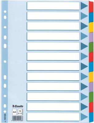 Produktbild von Esselte Intercalari in mylar, 3 mm, 22,5 cm, 29,7 cm